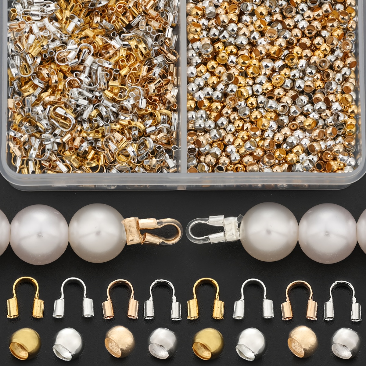 200pcs/Box Mixed Colors Connector Parts Kit for Jewelry Making